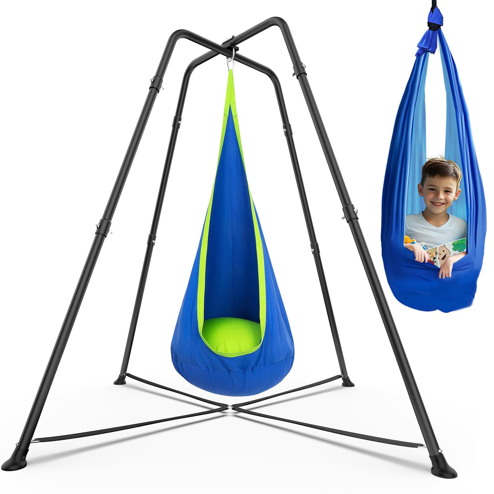 Amazon.com: Swing Stand Frame with Sensory Pod Swings and Chair